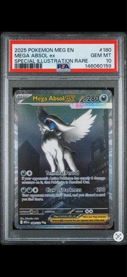 Pokemon TCG Mega Evolution Mega Absol #180/132 PSA 10