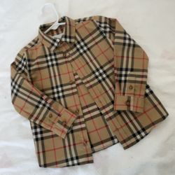 Burberry Long Sleeve  Size 2T Boys