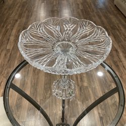 Crystal Cake Plate 