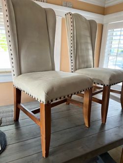 Z Gallerie Dining chairs Classic wingback style