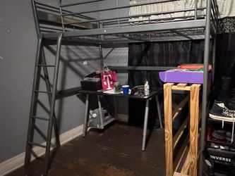 Loft bed frame