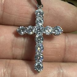 PVD Plated 6A + CZ Cross