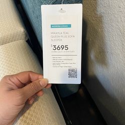 MIKAYLA TEAL QUEEN PLUS SOFA SLEEPER