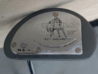 RAM Zebra Face-Balanced Putter Right-Handed 38.5" Golf Steel USA Made Excellent 