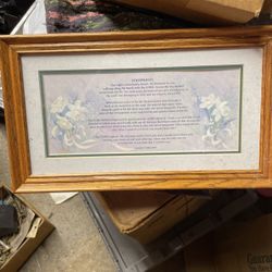 Footprints Art Framed Picture 