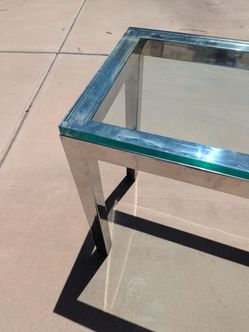 Glass Table for Behind the Couch
