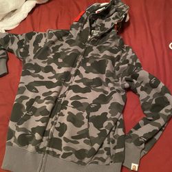 Grey  Bape Jacket