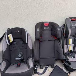 3 kids car seats