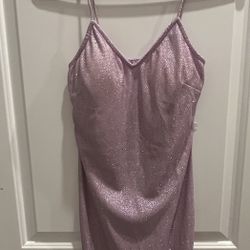 lilac glittery dress