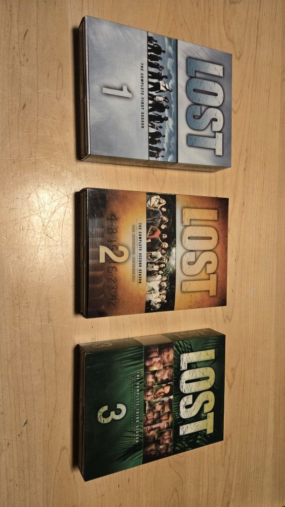 LOST - TV Show, Season 1-3, DVD sets,Like New