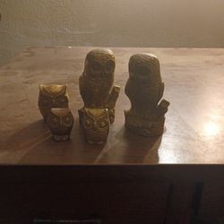 Brass Owl Paper Weight 