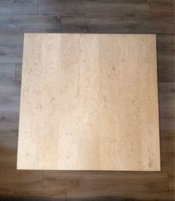 Cream Travertine Marble Coffee Table