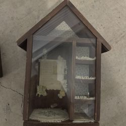 Little House Shadow Box - Handmade 