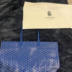 Navy Blue Goyard Tote Bag