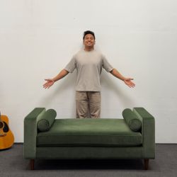 Brand New: Sloan Daybed 🟢 Performance Velvet - Essex Green - 63” - Standard Down Blend