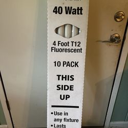 10 Pack 4’ T12 Fluorescent Lights 