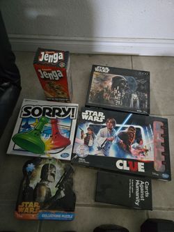 Board Game & Puzzle Bundle – Star Wars, Sorry, Jenga