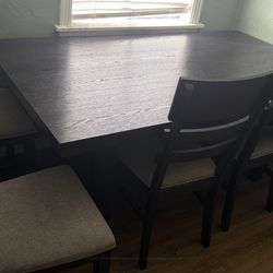 Mesa para 6 personas, semi nuevo color negro