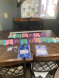 Little Mermaid, Happy Birthday Banner
