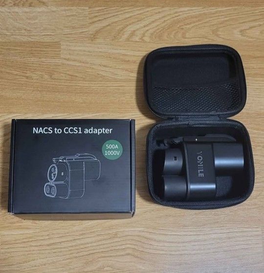 NACS to CCS1 EV Charging Adapter – 500A, 1000V, Compatible with Tesla & CCS1 Chargers