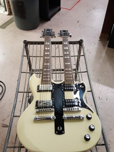 Jay Turser double neck guitar