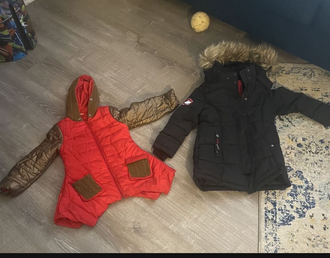 Kids Girls Jacket Size 6 Selling Both Together For 20.00 need gone today