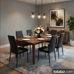 Sleek High Back Dining Chair Set of 4