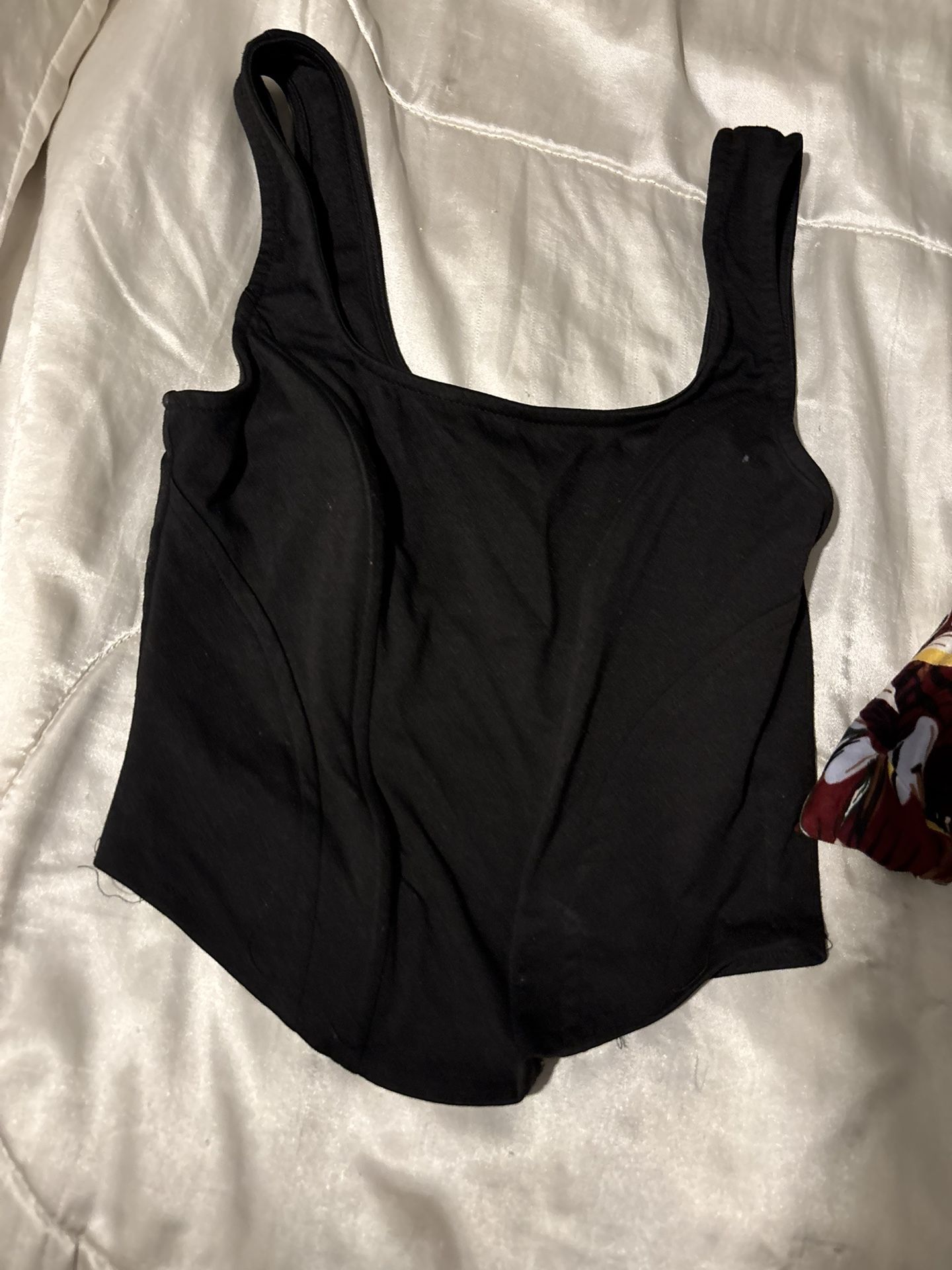 black corset with straps size medium