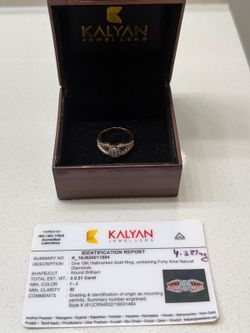 18K Rose Gold Diamond Engagement Ring – Natural Diamonds – Certified