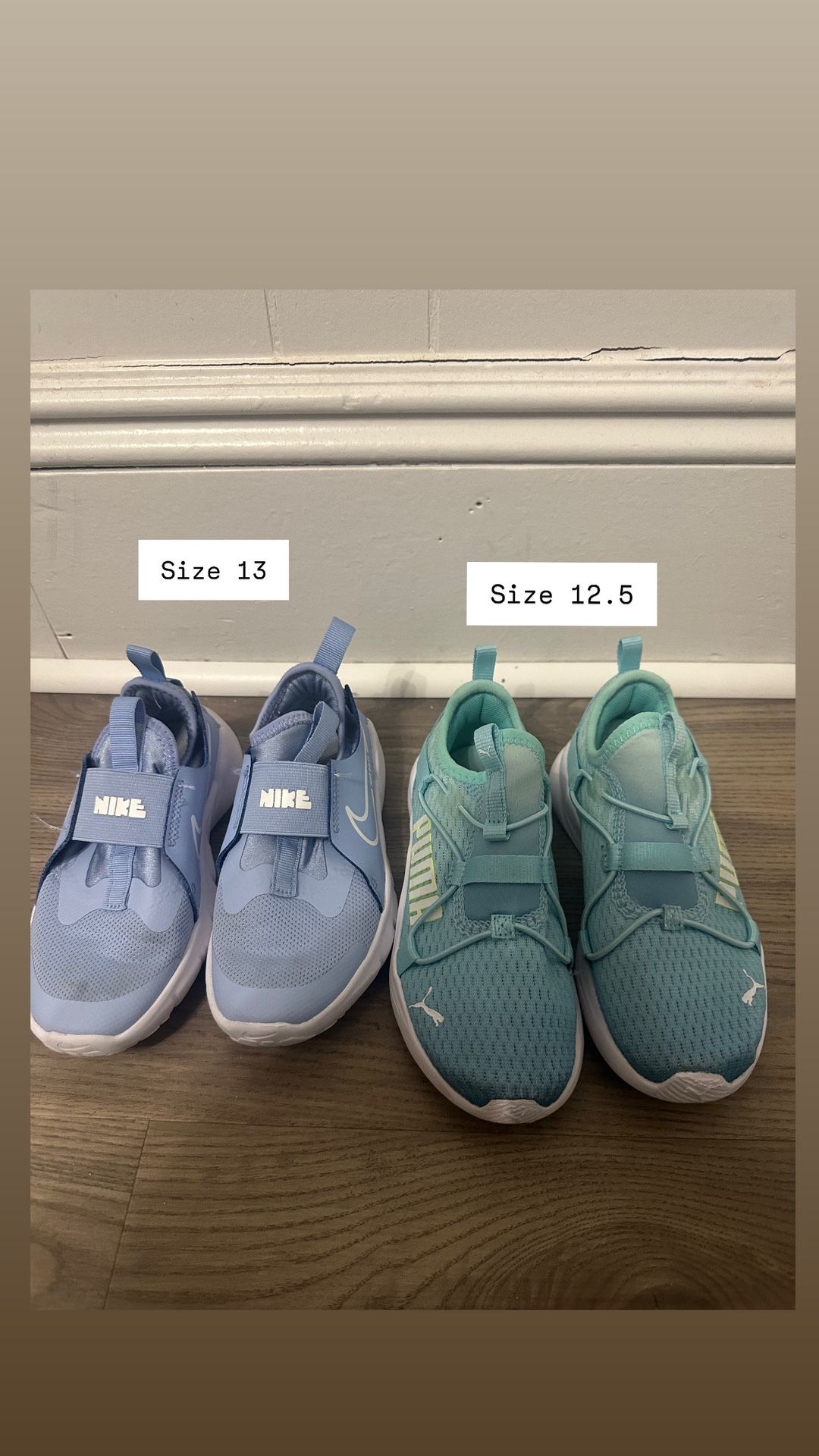 2-Pairs Of Kids Sneakers/ Nike & PUMA