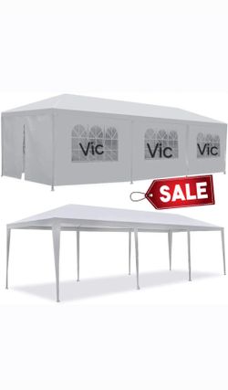 10x30 Party Tent Canopy Outdoor Gazebo Canopy Wedding Party Tent with 6 Sidewalls