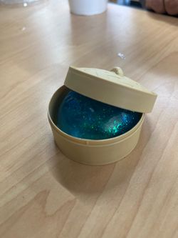 Blue glitter dumpling