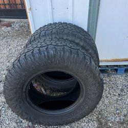 set of 4 rims and tires