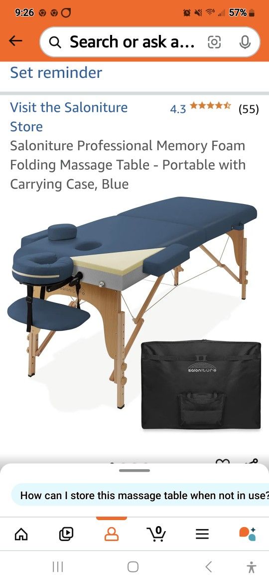 Memory Foam Massage Table