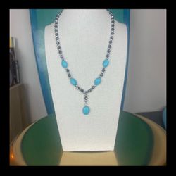 🌵 Turquoise Beaded Necklace & Earrings Set | Western Boho Jewelry 🌵