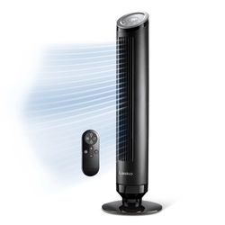 Lasko Summit 36" Tower Fan & Air Cleaner (4-speed, remote, mesh filtration, black) Model OST100