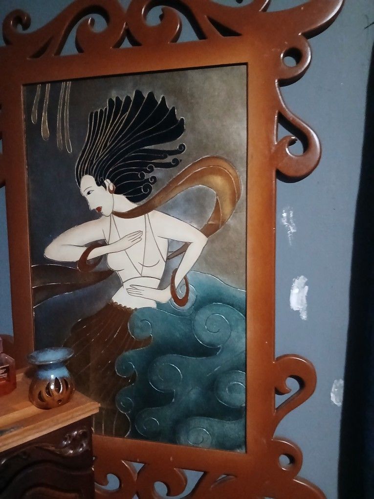 Wood Drawing  Picture (Mermaid)