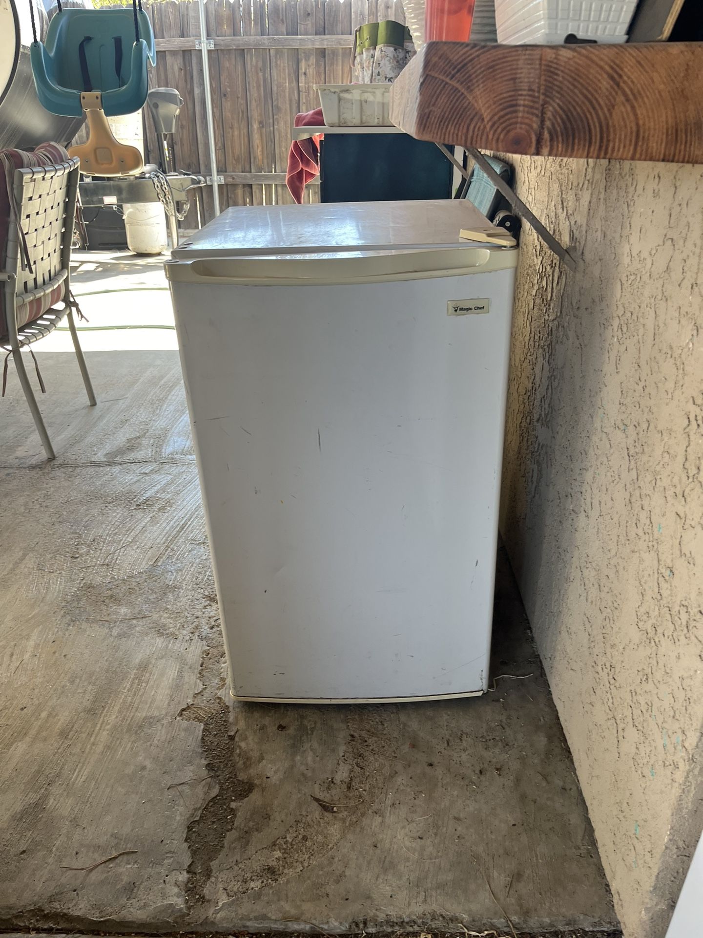 Dorm Size Refrigerator With Small freezer Inside