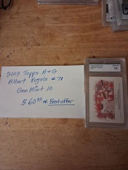 2009 Topps Albert  Pujols Graded  10