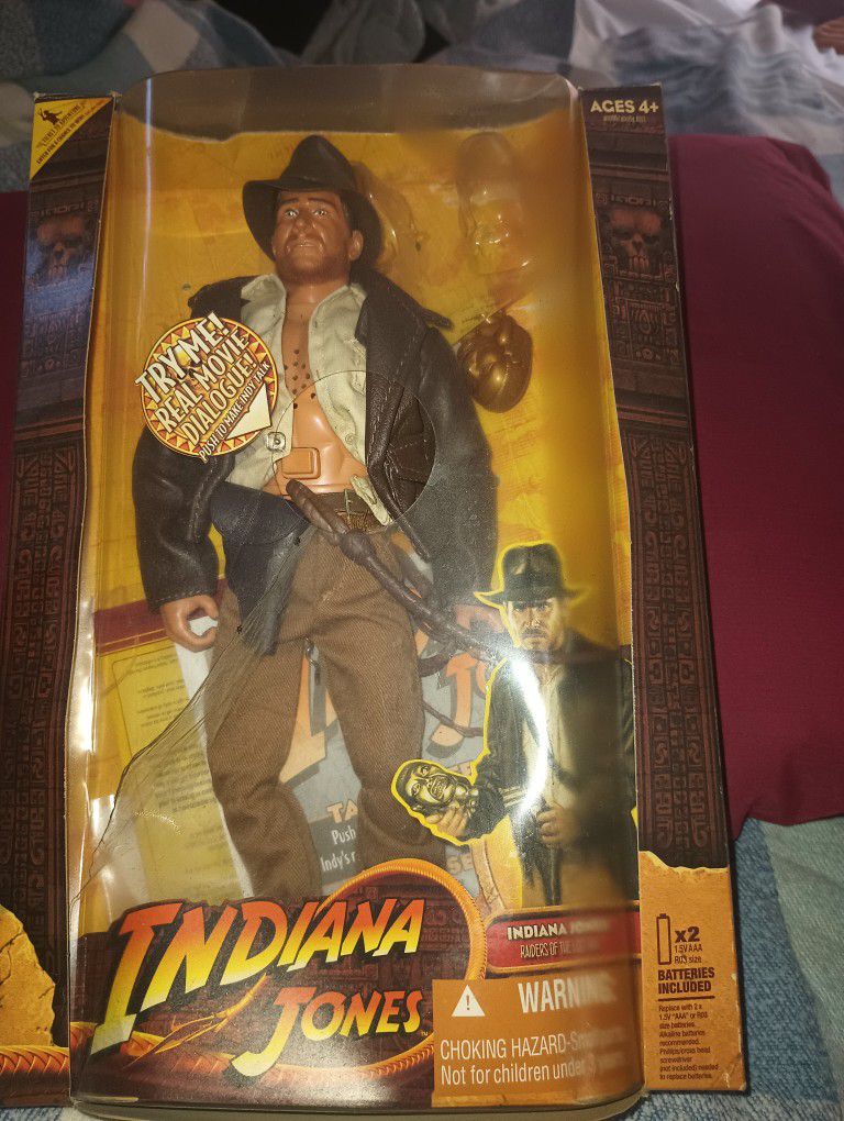 Vintage Indiana Jones Talking 12" Action Figure
