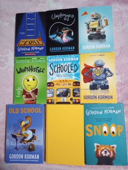 Teenager Books Gordan Korman Bundle of 9