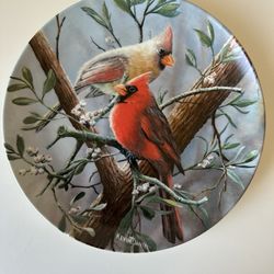 Knowles Kevin Daniel Cardinal Fine China Collector Plate Birds of Your Garden