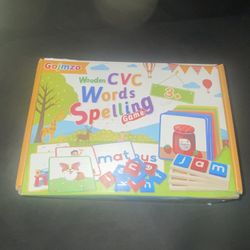 Gojmzo Wooden Cvc Words Spelling Game,kids, School