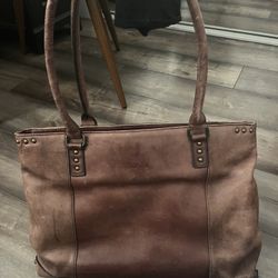 Solo leather laptop bag