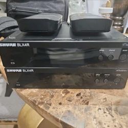 Shure Wireless Receiver for BLX-R Wireless System, with Transmiters W/ Carry Bag