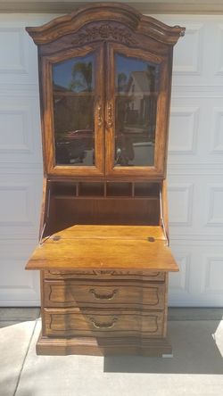 Lighted secretary's desk