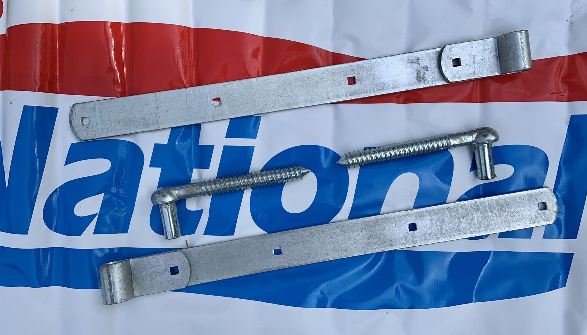 National 24” Heavy Duty Strap Style Post Mount Gate Hinge