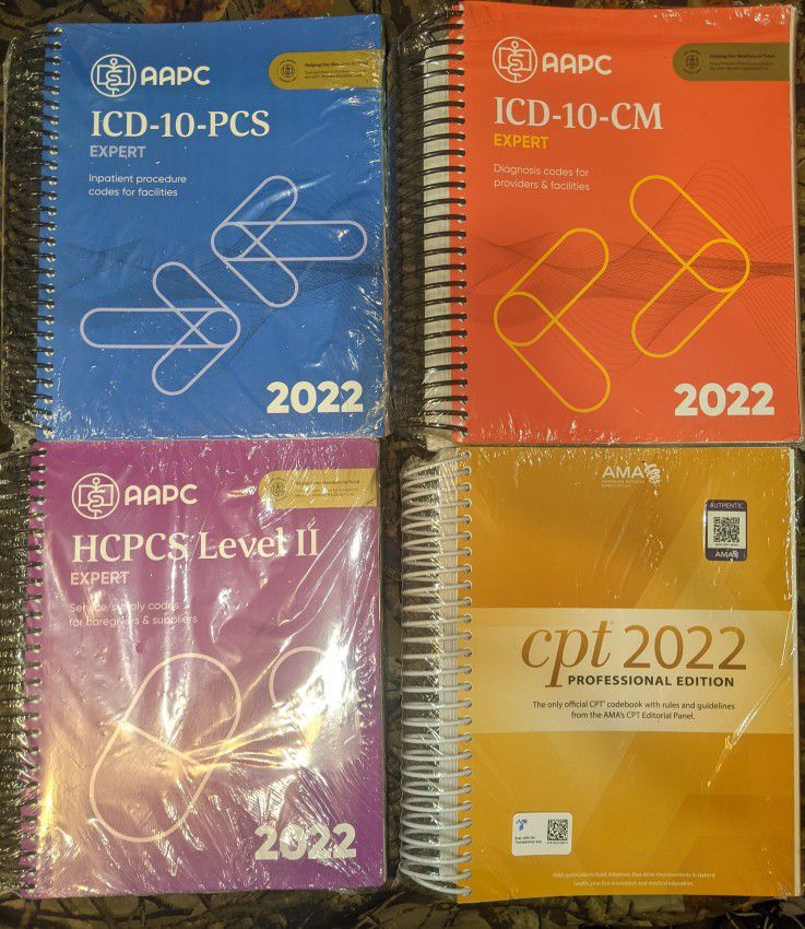 Aapc IDC-10-CM  2022+HXPCS Level Ii 2022+ICD-10-PCS 2022+ AMA CPT 2022 PRO