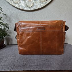 Fossil Leather Messenger Bag