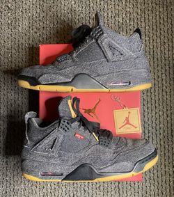 Jordan 4 Levi Black Denim Size 11